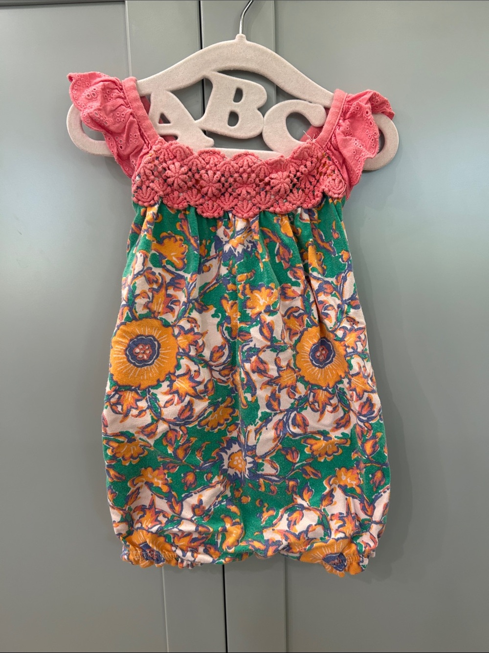 Matilda Jane 6-12M Girls Floral Bubble Romper